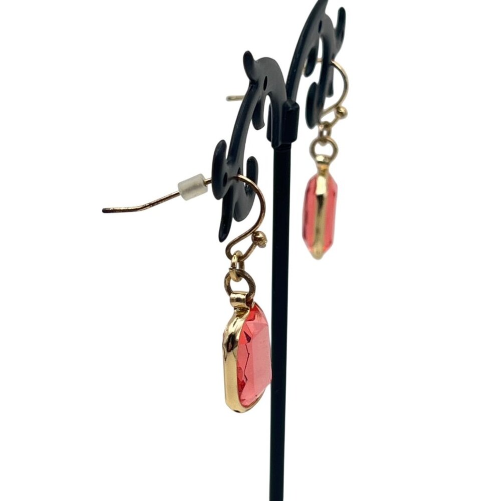 Liz Claiborne Necklace Bracelet Earrings Set Gold-Tone Multicolor Bezel Faceted - Picture 11 of 16